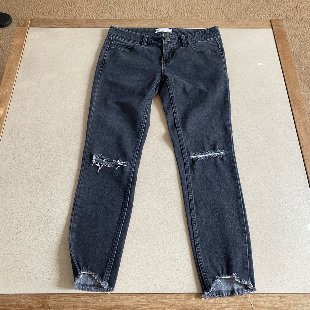 Free People black cut off jeans, size 26.